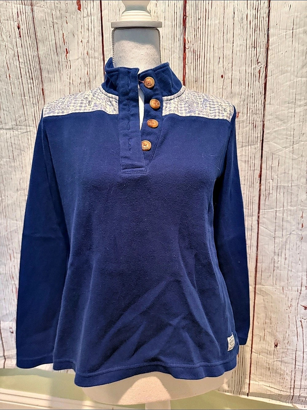 Blue Pullover Top
